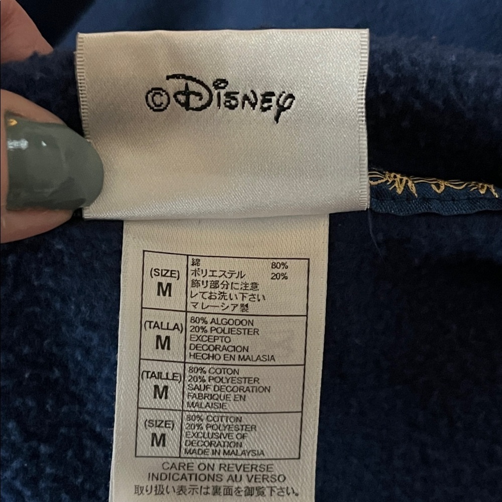 Walt Disney World Hoodie Embroidered 1971 Crest Blue Size M - Picture 10 of 12